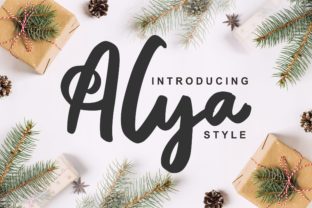 Alya: A Modern Script Typeface