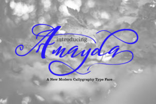 Amayda: A Bold Brush Script for Elegant Design