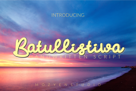 Batullistiwa: A Sweet Script for Editorial Design