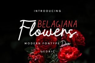 Belagiana Flowers Duo: A Stylish Font Pair