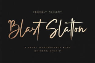 Blast Slatton Font for Creative Projects