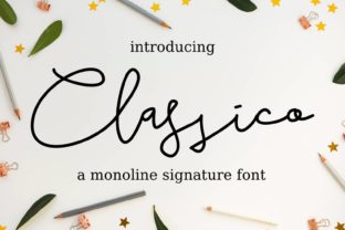 Classico Font: Elegant Script for Craft Projects