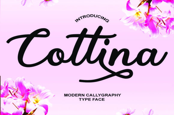 Cottina: A Script Font That Shines