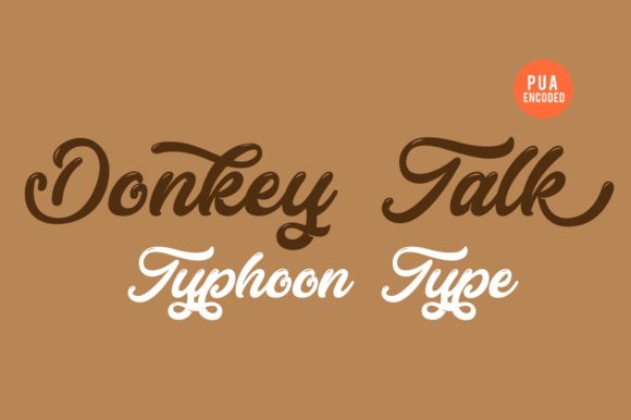 Donkey Talk: A Fun Script Font