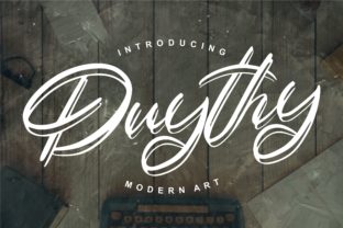 Duythy: A Dazzling Script Font