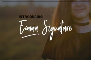 Emma Signature: A Stylish Script Font for Crafters