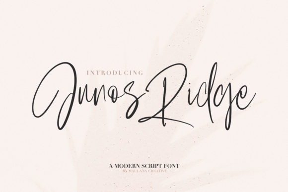 Junos Ridge: A Bold Script Font for Digital Marketing