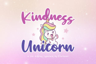 Kindness Unicorn Font for Web Design