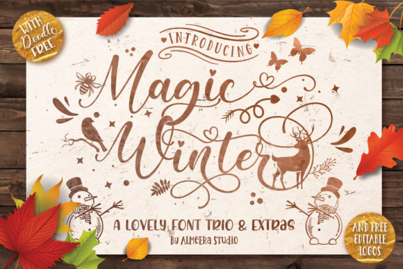 Magic Winter Trio: Winter-Themed Fonts