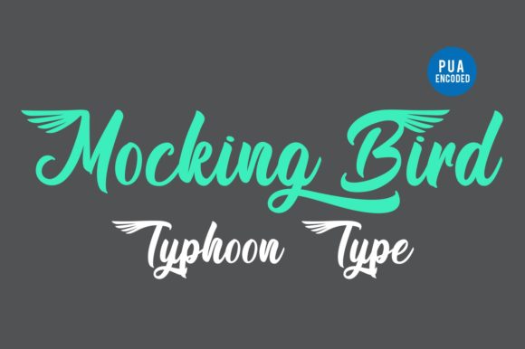 Mocking Bird: A Bold Script Font for Creative Brands