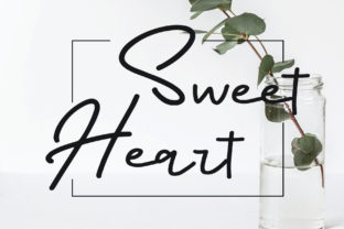 Sweet Heart Font: Romantic Script for Crafters